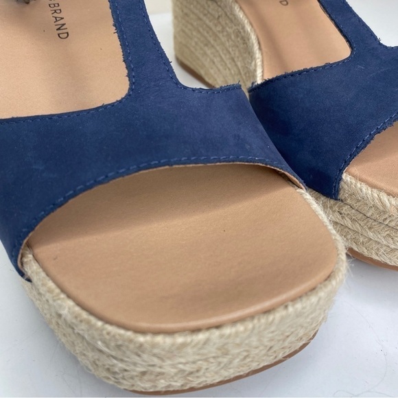 Lucky Brand New Women's Valki Wedge Espadrille Suede Sandal Sz 10 - Picture 7 of 11